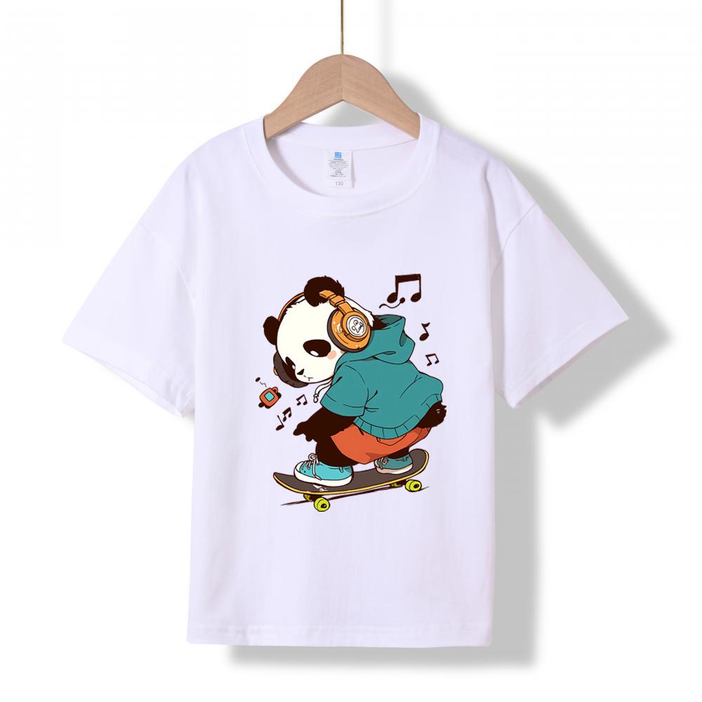 XH90 MINISO 2026 Summer New Printed Cotton Round Neck T-shirt for Children Aged 1-16, Boys and Girls