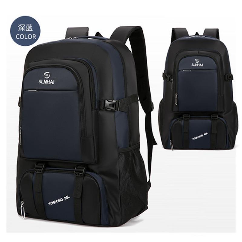 

Новая сумка рюкзак большой вместимости для отдыха на природе, альпинизма, деловых поездок, пеших походов темно-синий