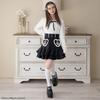 Yumetenbou Mass-Produced Clothing "Dear My Love" Heart Pocket Tiered Skirt, Women's, 534298, Black, Yumetenbou
