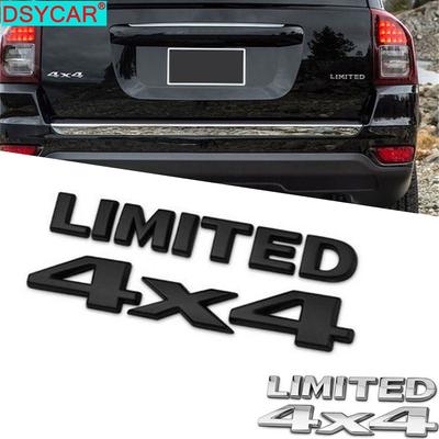 DSYCAR 1Set 3D Chrome Car Stickers 4x4 LIMITED Tail Emblem Badge Decals Car Body Sticker for Jeep Grand Cherokee Wrangler