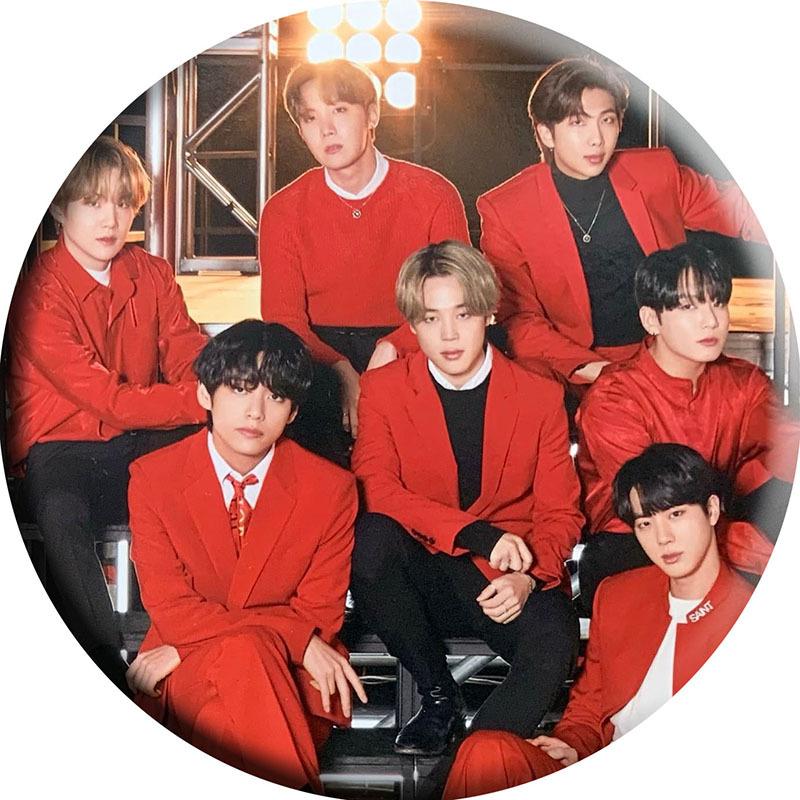 BTS Karte der Seele ON:E Konzert Taschenspiegel Schlüsselanhänger Tragbarer Kosmetikspiegel Tasche Anhänger Rucksack Kleidung Accessoire ARMY Sammlerstück Geschenk