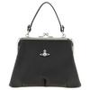 Granny Frame Removable Metal Chain Polyurethane Cotton Tote Bag Women Tote Bags Black 4B010007WS0021N401