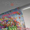 Set Of 2 Flat Printing Curtains Without Rod Partytruck Pattern Popular Versatile Polyester Room Decor Curtain