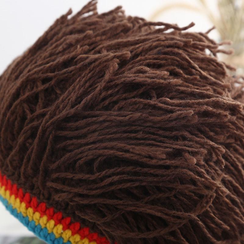 Trendy Unisex Knitted Dreadlock Wig Hat - Hip Hop Party Style