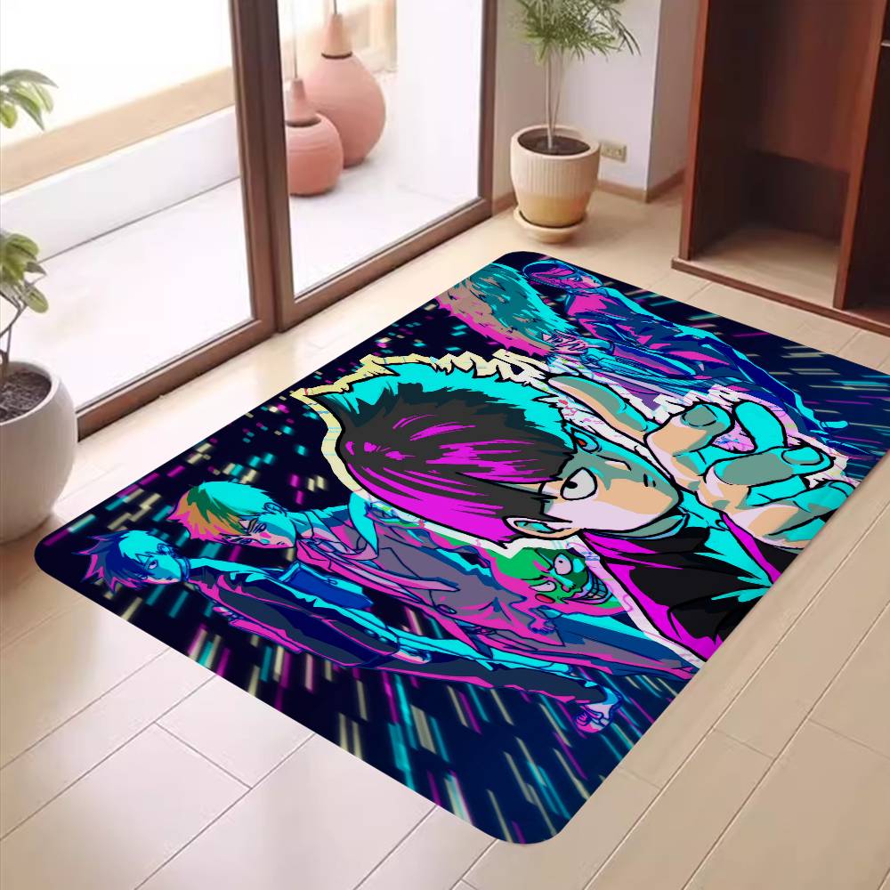 Anime Mob P-Psycho 100 Entrance Door Mat Nordic Style Bedroom Living Room Doormat Home Balcony Anti-Slip Modern Home Decor