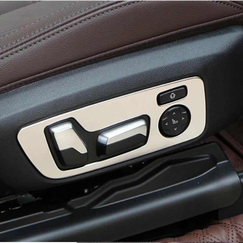 Für BMW X3 G01 2018 - 2022 Edelstahl Autositz Verstellknopf Rahmen Abdeckung Dekoration Aufkleber Zierleisten Zubehör
