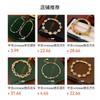 Vintage-Inspired Round Zircon Clip Bracelet Women Silver-Tone Copper Alloy With Colorful Gemstones Geometric