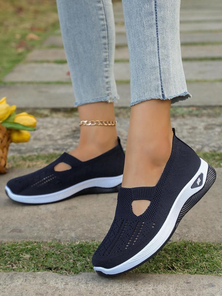 TEMU Damen Lässige Atmungsaktive Mode-Sneaker mit Weicher Sohle