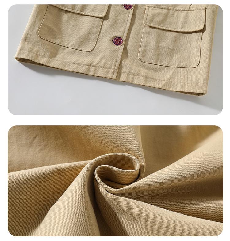 Girls' Spring & Autumn Trench Coat 2025 - New Style for Little Girls & Babies, Children's Outerwear