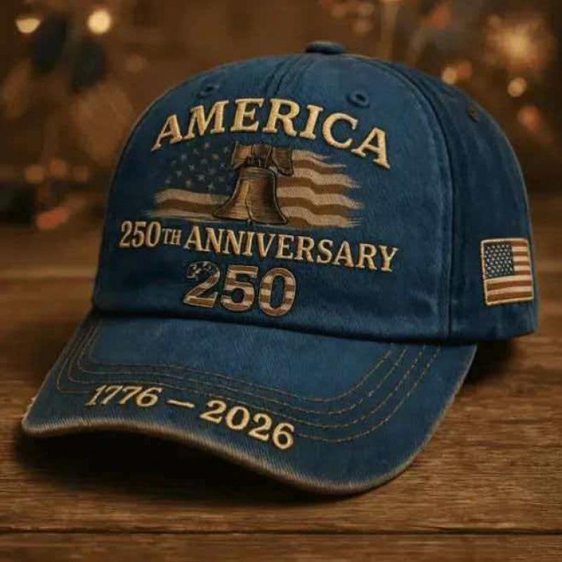 Nueva Gorra de Béisbol con Impresión Digital D para Hombre y Mujer Gorra de Aniversario Americano