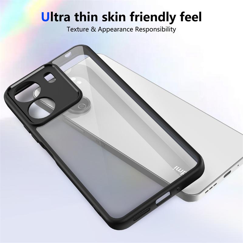 Transparent PC Soft TPU Cover For Xiaomi Redmi 13C 4G Poco C65 Case Clear Lens Protect Coque for Pocco Poko Little C65 Redmi13C