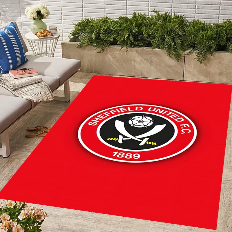 1pc Football Team Design Area Rug - Non-Slip, Soft & Cozy Floor Mat for Living Room, Bedroom, Office - Indoor/Outdoor Decorative Carpet