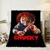 C-Chucky Horror Movie Throw Soft Flannel Throw Blanket, Lightweight Breathable Summer Nap Blanket For Home Travel Cozy Decor