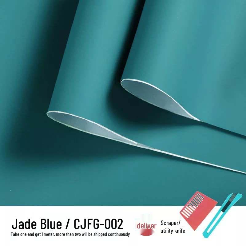 Thickened Waterproof Plain Color Self-Adhesive Wallpaper for Living Room, Bedroom, Wardrobe, Cabinet, and Furniture Renovation.