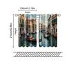 2 Stück, Filtervorhänge (ausgenommen Stangen, unbeweglich, ohne Batterien) Venedig Landschaft zur Verwendung in Schlafzimmern und Wohnzimmern