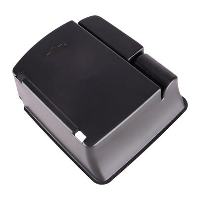 Car Center Armrest Storage Box Organizer Tray Fit for Kia Seltos Sport+ GT-Line      Black With White Line