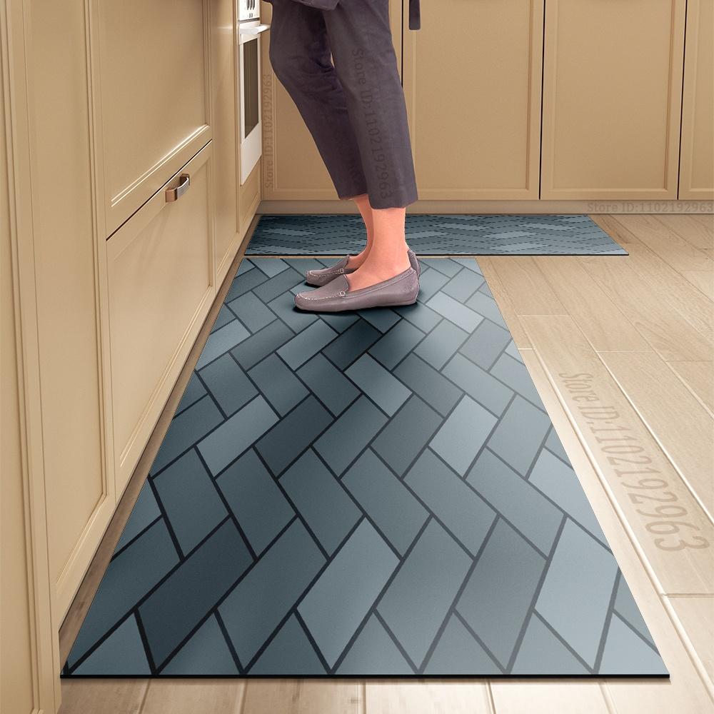 Kitchen Mat Absorbent Printed Kitchen Rugs Non-slip Area Mat Hallway Long Carpets for Living Room Bedroom Entrance Doormat Bath
