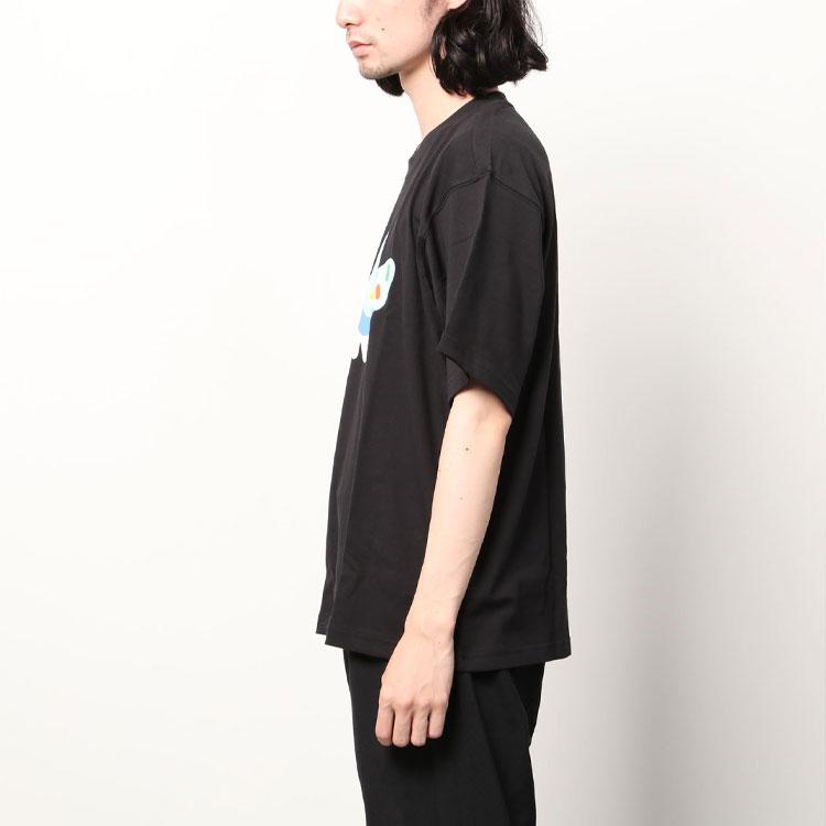 Adidas Originals Trefoil X Melting Sadness Joint T-Shirt With Fun Logo Print Men Tops Black HC5937