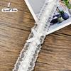 1Yard Bow Pleated Lace Trim Handmade Diy Decoration Baby Clothes Skirt Hem Clothing Lace Accessories Curtains Home Decoration