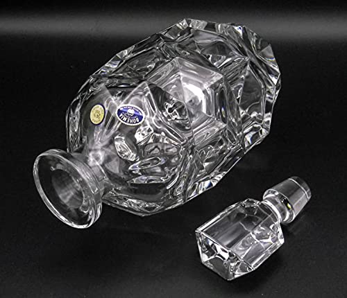 Bohemian Glass Crystal Decanter "Luna