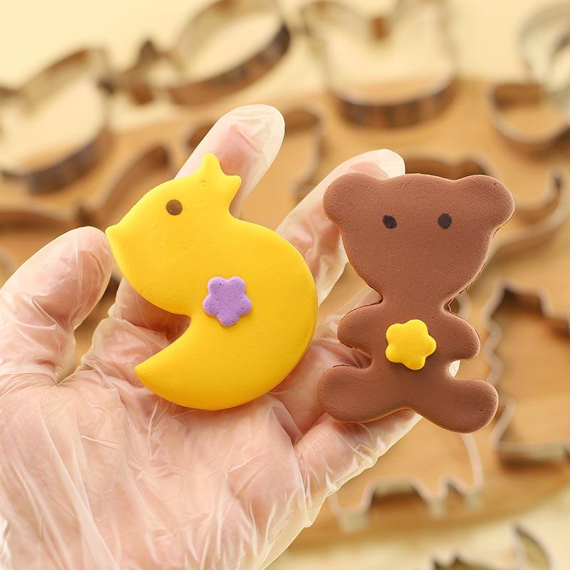 5/10Pcs Stainless Steel Cookie Cutter Diy Cake Biscuit Baking Mold Creative Kitchen Bakeware Cookie Tools Cake Decorating Moulds