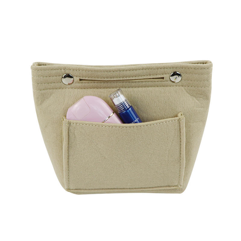 

Маленький креативный фетровый органайзер для кошелька, вставка, косметичка, многофункциональный дорожный органайзер для сумки-тоут, карман для женщин One Size красный