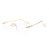 Rimless Anti-Blue Light Color-Changing Reading Glasses for Seniors