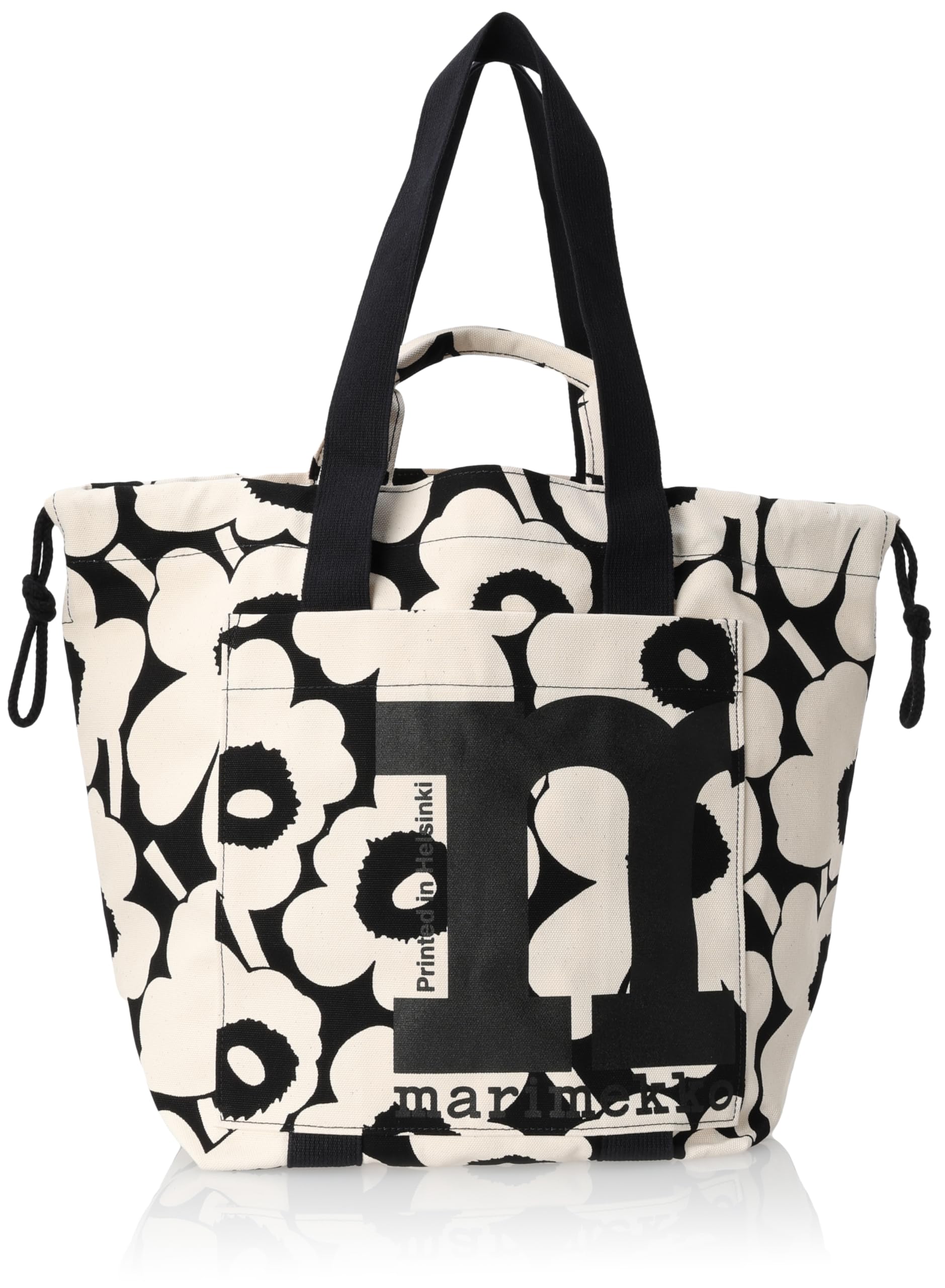 Tote Bag 92196 Mono City Tote Unikko Cotton, Black [Used]