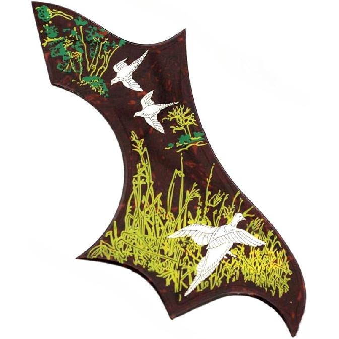 

Acoustic Guitar Pickguard One Pc 2mm 41 Hummingbird Mother of Pearl Inlay Flower for Acoustic Guitar Scratch Plate Parts (Shell Inlay) (Style B) Style H