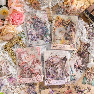 25 Stück Tageslicht-Fantasy-Poesie-Serie Kreative Charakter-Aufkleber Materialpaket DIY Scrapbooking Journal Zubehör