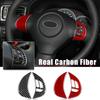 Real Soft Carbon Fiber For Subaru Impreza 2009 2010 2011 Car Steering Wheel Stickers Strip Interior Trim Auto Accessories