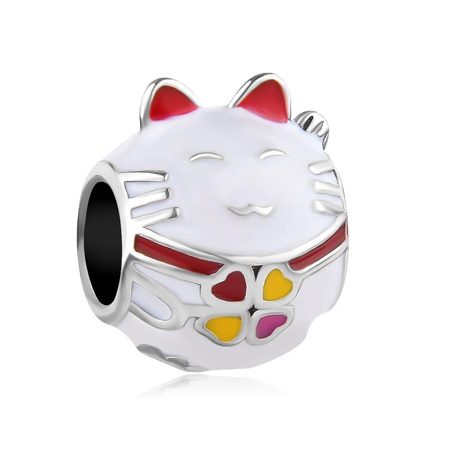 Animals Collection Charm Bead Charms copper fortune Cat Pets Compatible With Authentic Bracelets Necklaces Do It Yourself Pendants Fashion Jewellery I