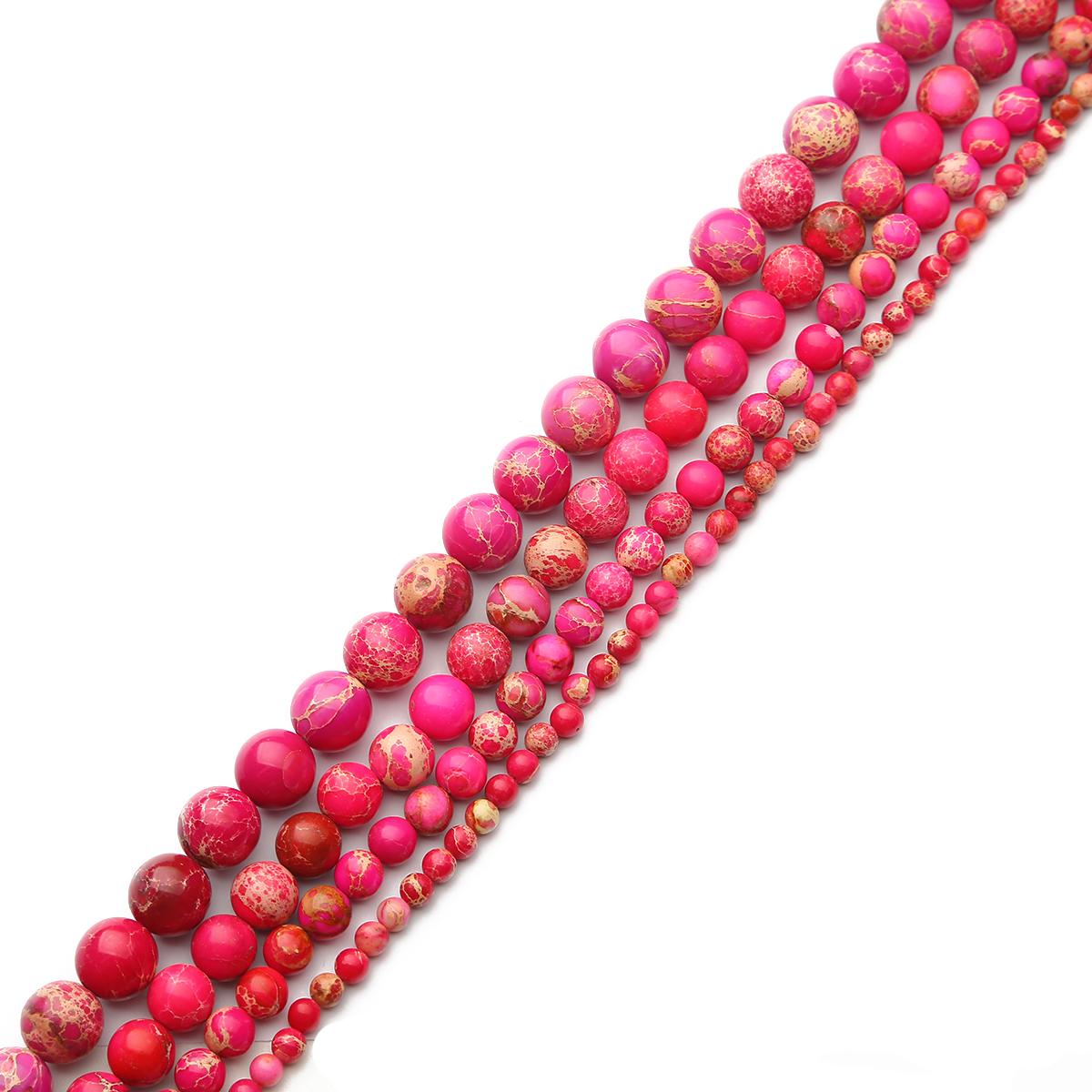 

Натуральний камінь імператорської яшми для виготовлення ювелірних виробів, браслет, намисто своїми руками 4 мм 6 мм 8 мм 10 мм 6mm 63pcs