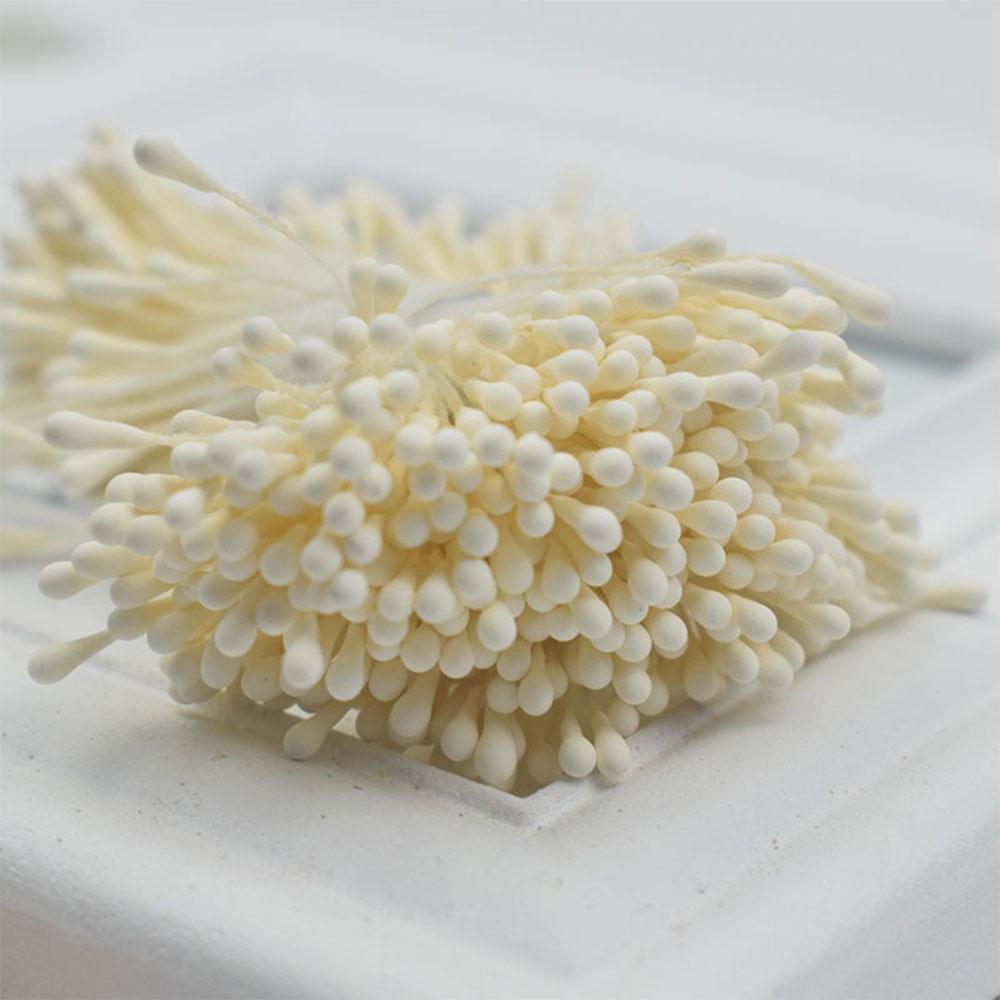 

400pcs Artificial Flower Stamen 2mm Small Pearl Floral Pistil For Flowers Arrangements DIY Handcraft Bouquet Headwear Ornaments 400pcs бежевый