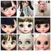 Blyth Doll Face Plate for diy blyth makeuo Including Back Plate and Screws White Black tan Skin Doll Makeup practice face shell
