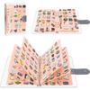 Multifunctional Felt Enamel Pin Display Book Display Rack 8 Pages Album Pin Storage Case Earring Storage Holder