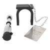 5th Wheel Trailer Lock with Warning Tag and 2 Keys Steel Aluminum Anti Theft Protection for 2in King Pin