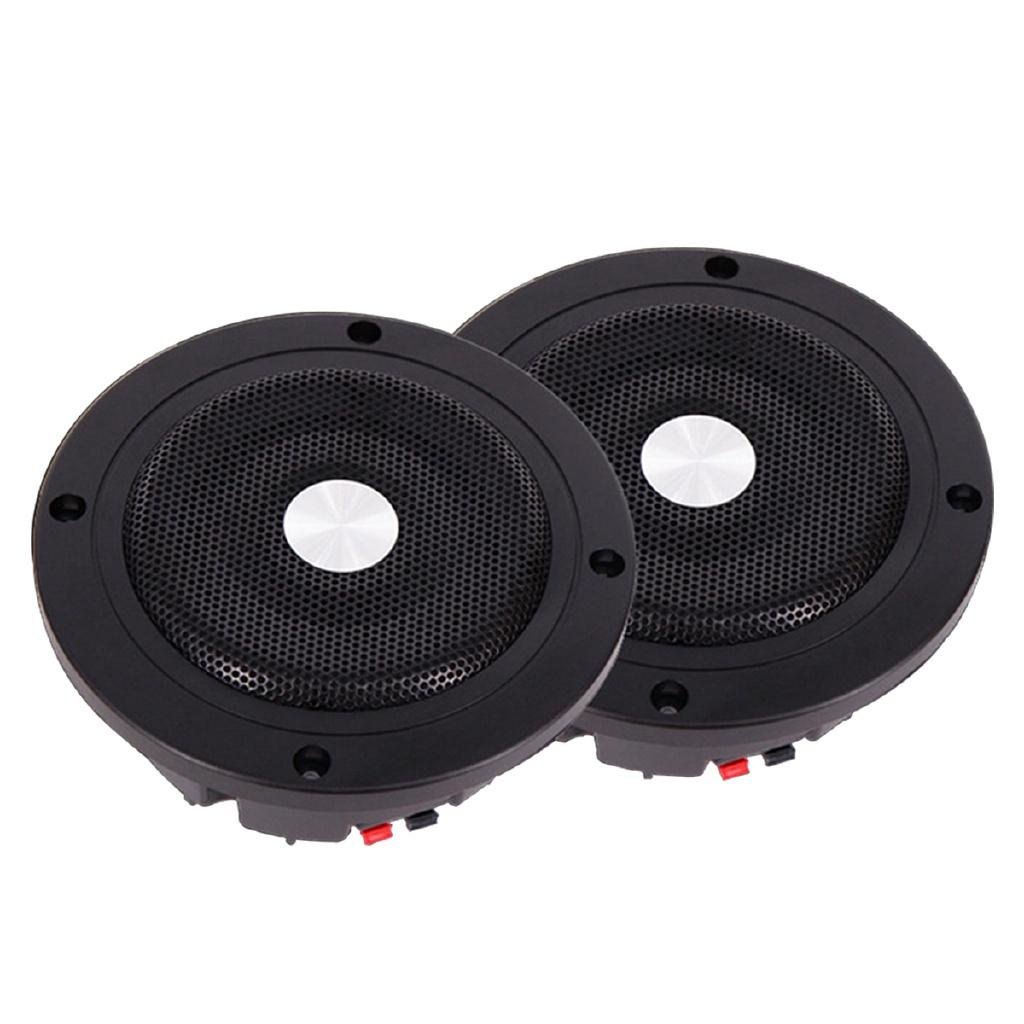 

5,2 дюйма 60 Вт Круглые Потолочные Встраиваемые Акустические Системы для Дома Динамик Скрытого Монтажа чёрный