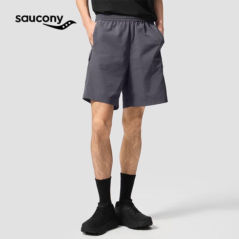 

Saucony Men s Loose Fit Multi-Pocket Woven Sports Shorts XL