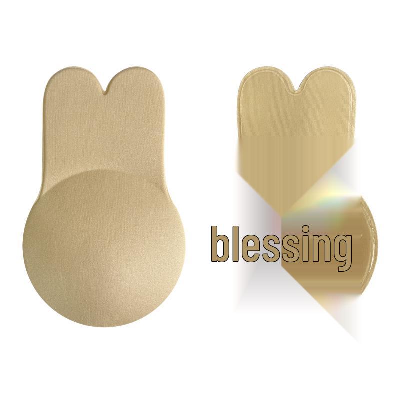 

Силиконовый бюстгальтер пуш-ап с ушками кролика: Бесшовные, самоклеящиеся, невидимые накладки на соски с эффектом пуш-ап S/M (Diameter 9cm)