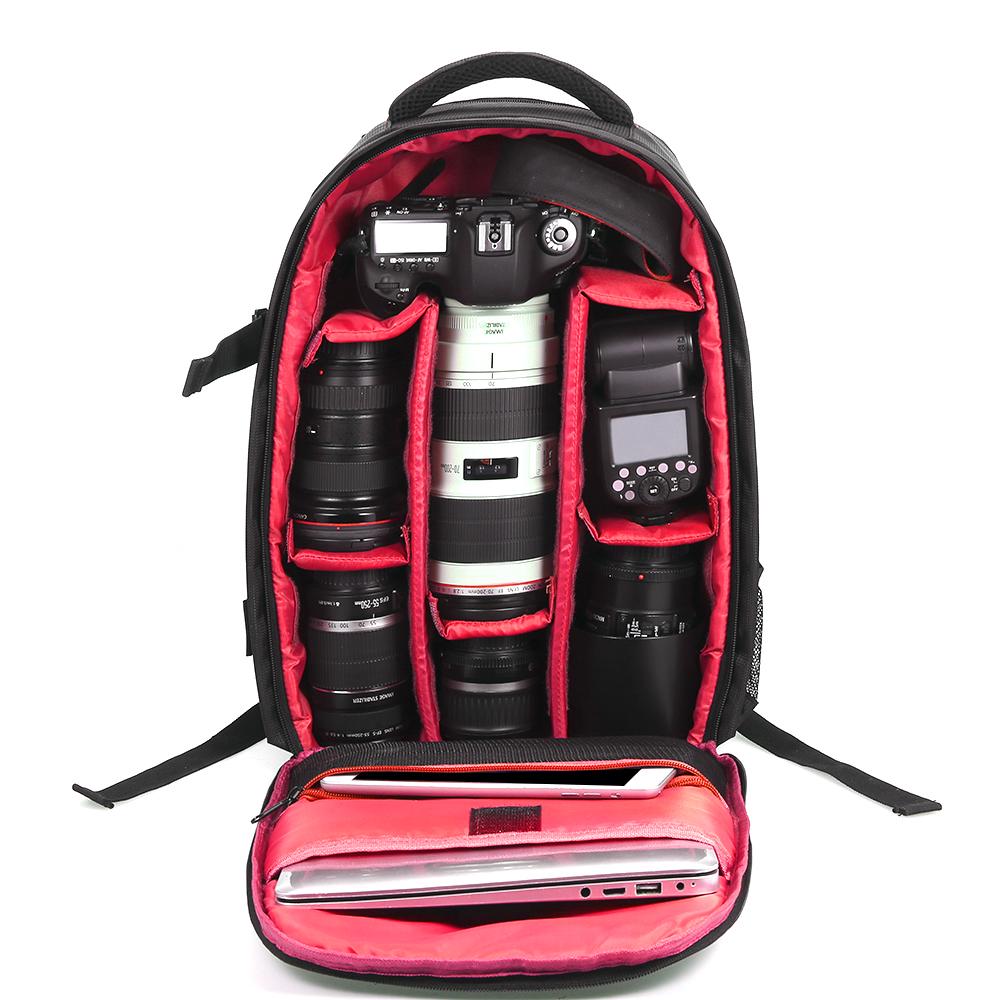 Outdoor Wr-resisting Digital Camera Video Backpack Water-resistant Multi-functional Brthable Photograph Camera Bags