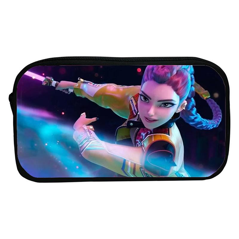 Kpop Łowcy Demonów Uczeń Piórnik Kreskówkowy Duża Pojemność Pudełko na Kredki Artykuły Papiernicze Torba do Przechowywania Kosmetyków dla Dziewczynki Prezenty