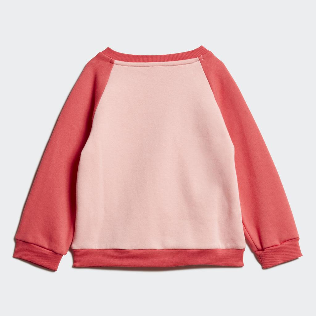 adidas Thermoleinen Bequemes Sweatshirt Einfache Vielseitige Hose Freizeit Sportbekleidung Rosa Säugling Und Kleinkind FM6574