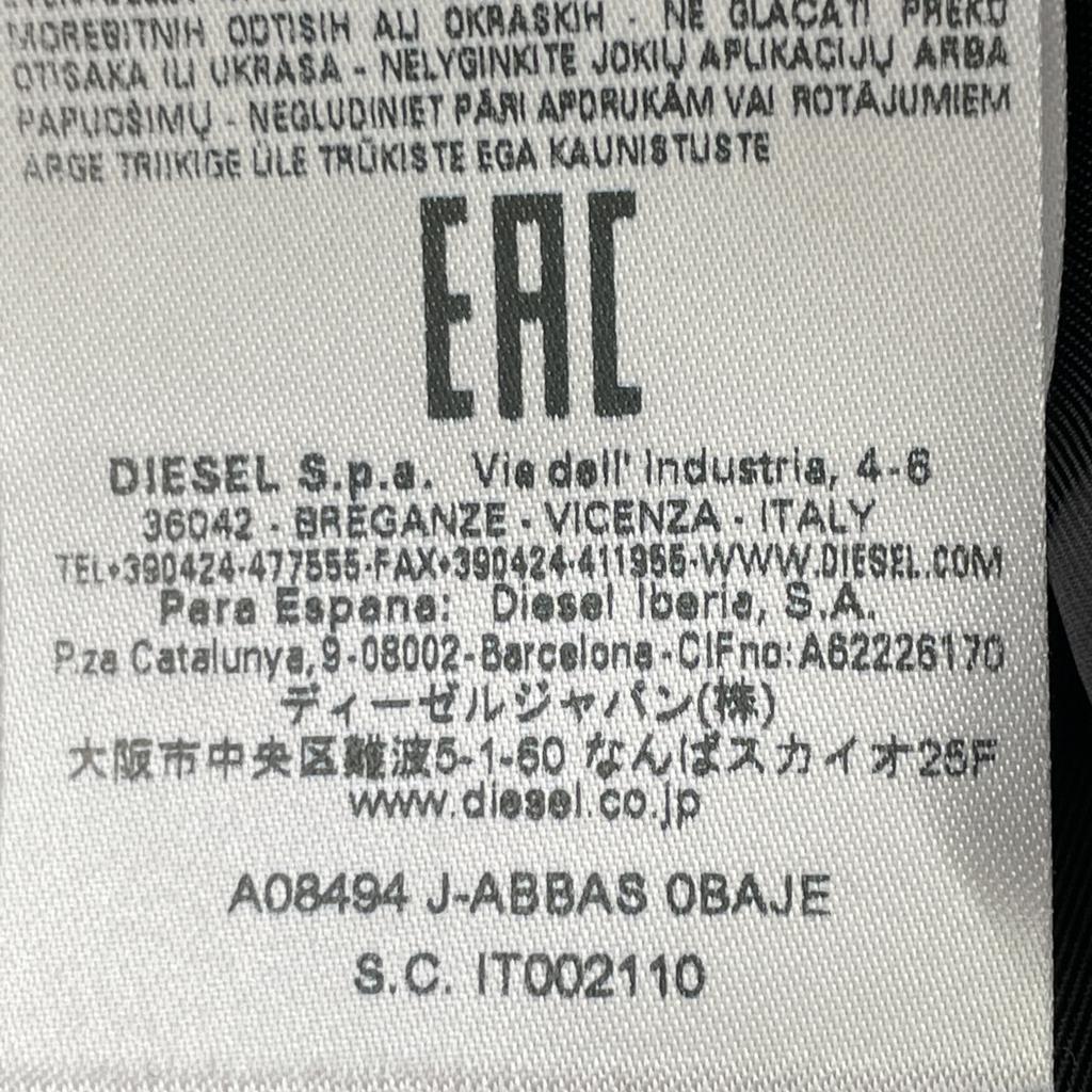 Diesel Gray J-ABBAS SINGLE-BREASTED Single Coat Coat 48 grayUsed