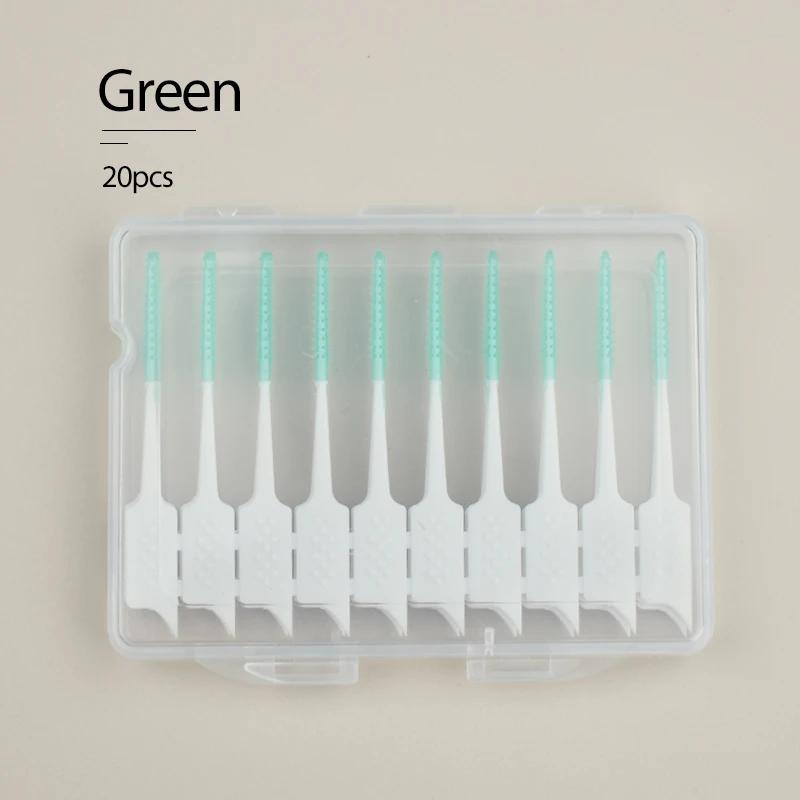 Teeth Gap Brush Teeth Toothbrush Orthodontics Braces Interdental Brush Oral Hygiene Cleaning  Care Tool Soft Silicone Material