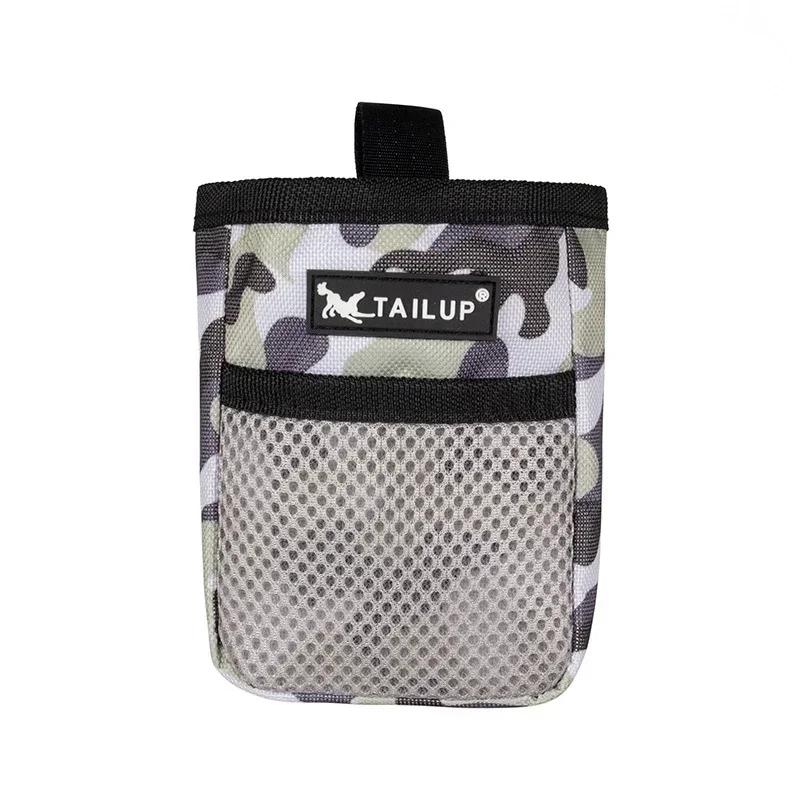 

Сумка для лакомств для собак, маленькая сумка для тренировок на прогулке с креплением на пояс, камуфляжный цвет для путешествий с щенками или использования на открытом воздухе камуфляжный