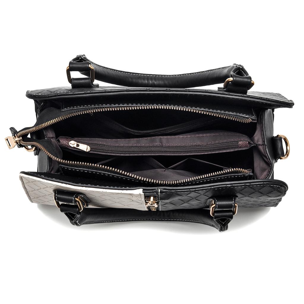 New Color Block Women Handbag,Large Capacity Shoulder Crossbody Bag