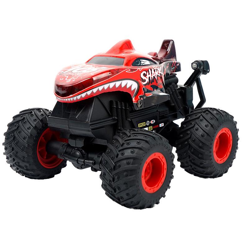 1:20 Shark Head Dinosaur Stunt Off-Road RC Car with Lights and Music - Children's Electric Toy