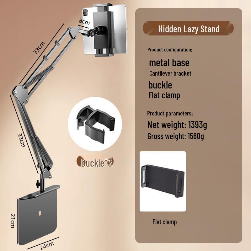 Portable Tablet Stand for Bedside and Desktop Viewing