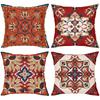 Oriental Patterned Throw Pillows For Home Decor Polyester Pillowcase, Sofa Decorative Cushion Cov Headboard Pillow
